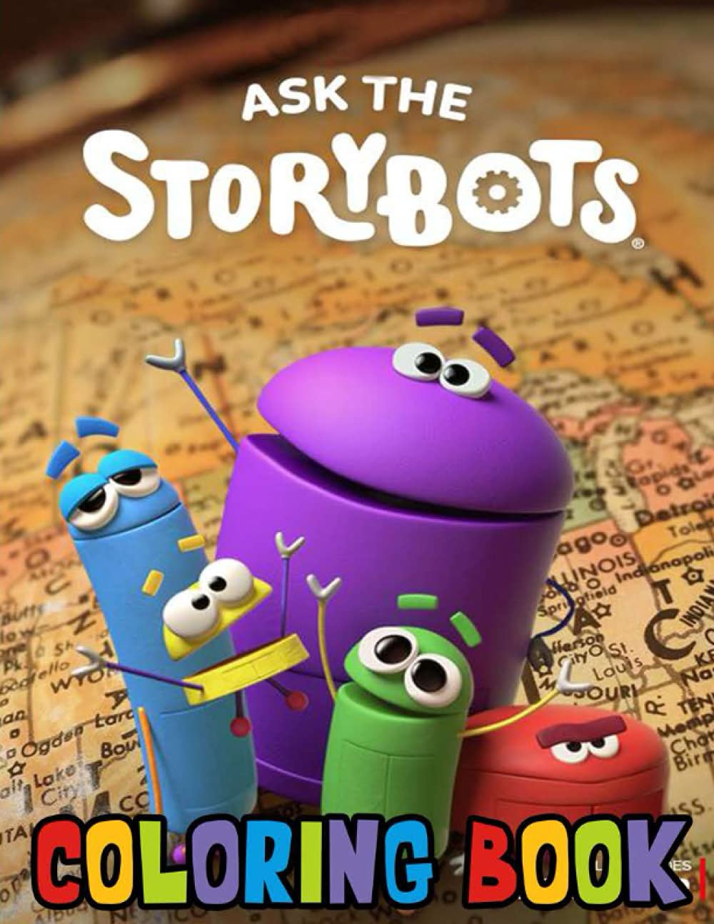 Story bots Coloring Book: An Unique Coloring Book For Fan Of StoryBots ...