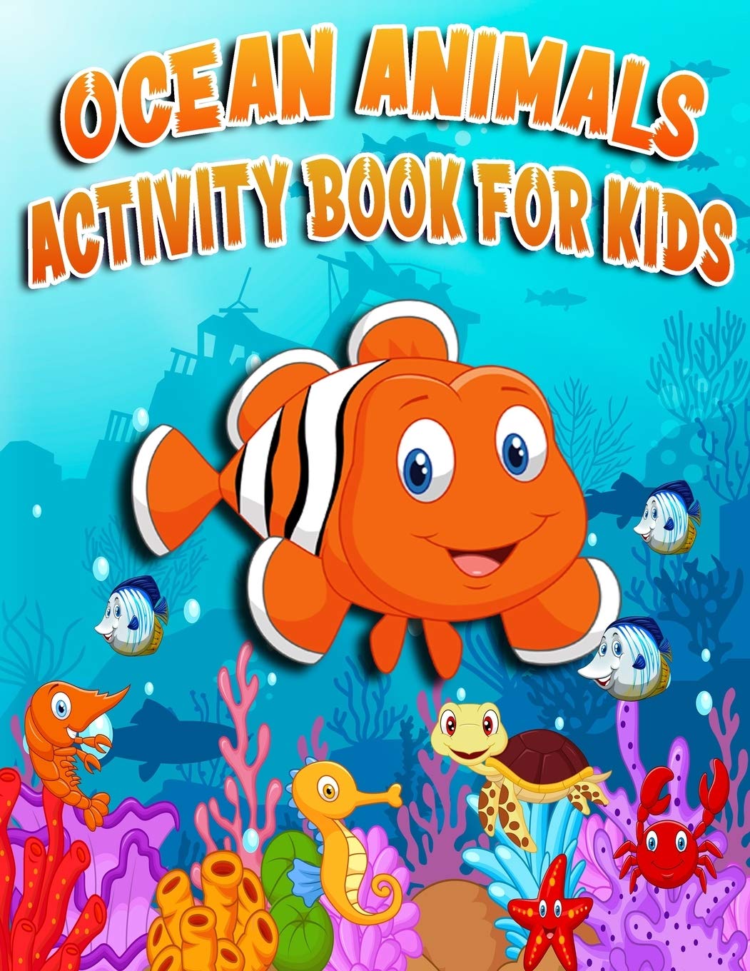 Ocean Animals Activity Book For Kids Sea Animals Coloring, Dot to Dot