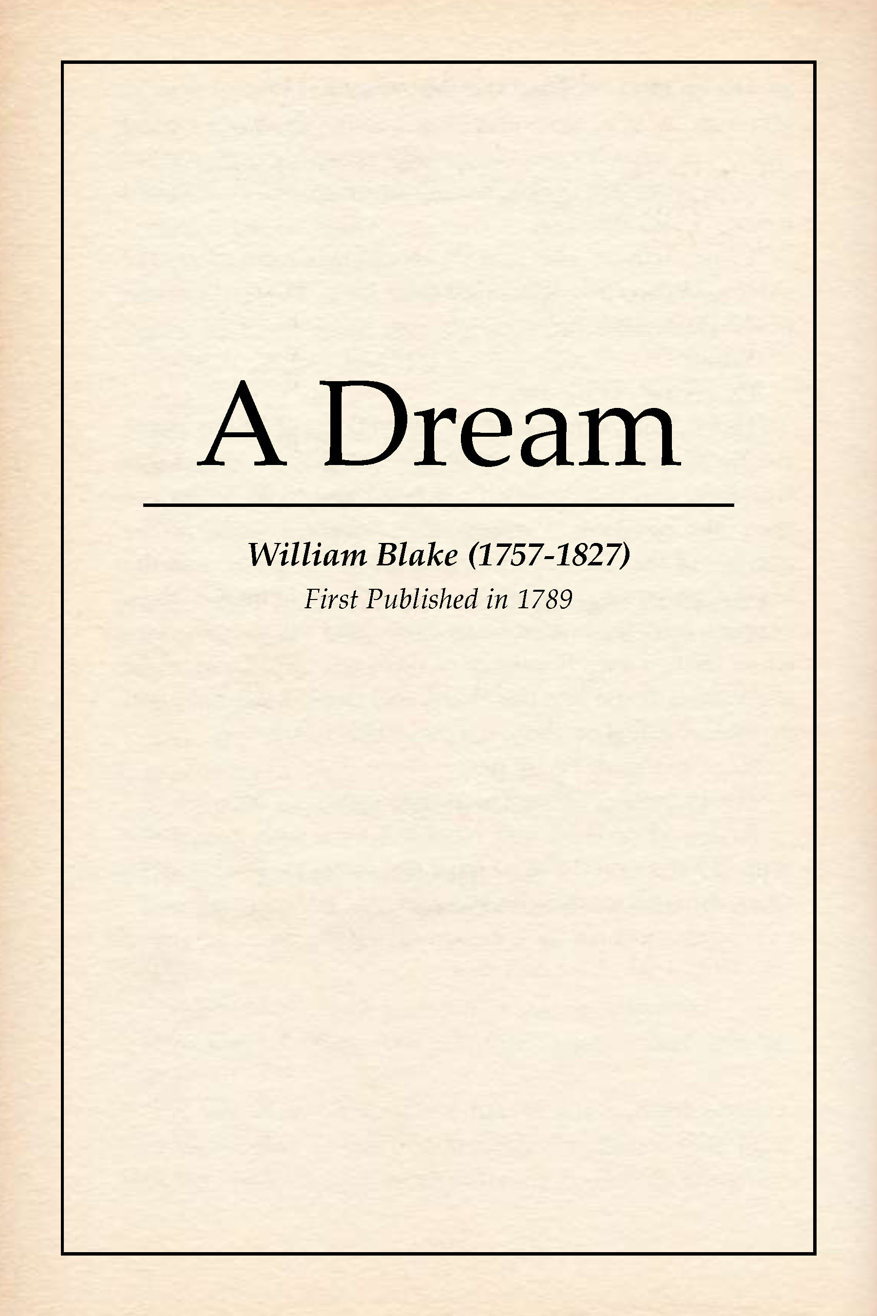 A Dream