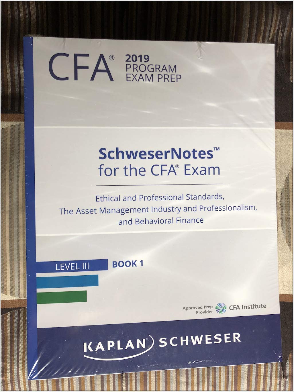 2019 CFA Level 3 Kaplan Schweser Notes: Books 1-5, Practice Exam Vol 1 ...