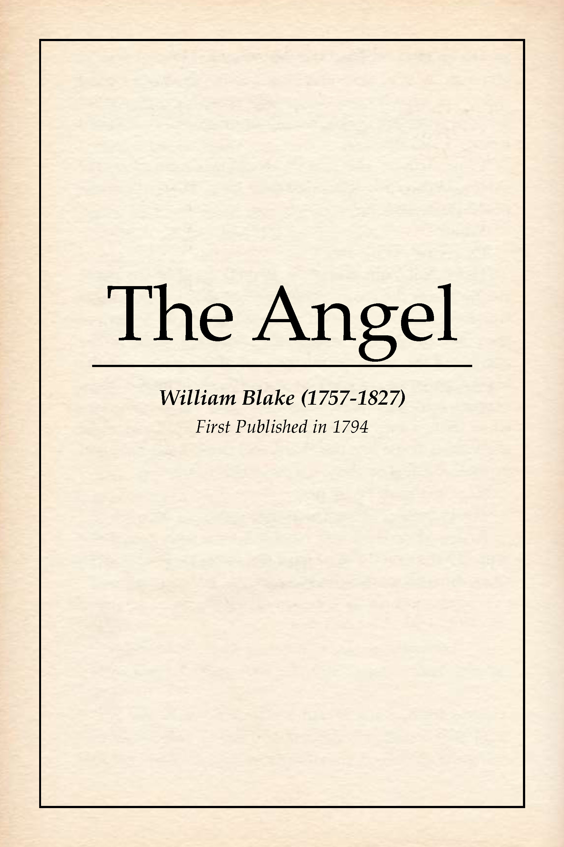 The Angel book cover