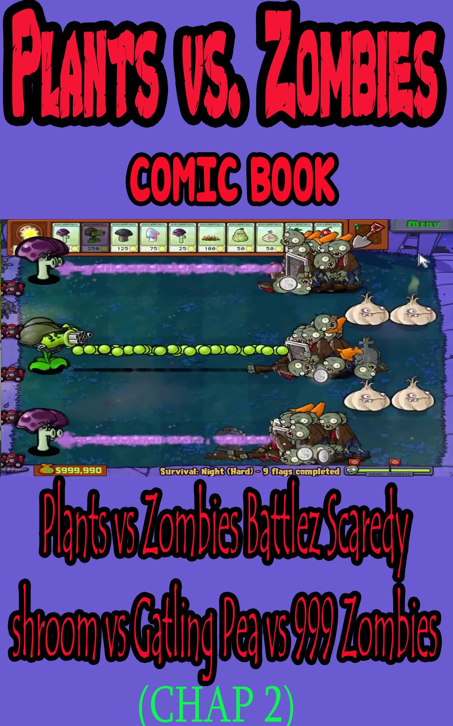 Plant vs Zombies game book Plants vs Zombies Battlez Scaredyshroom vs