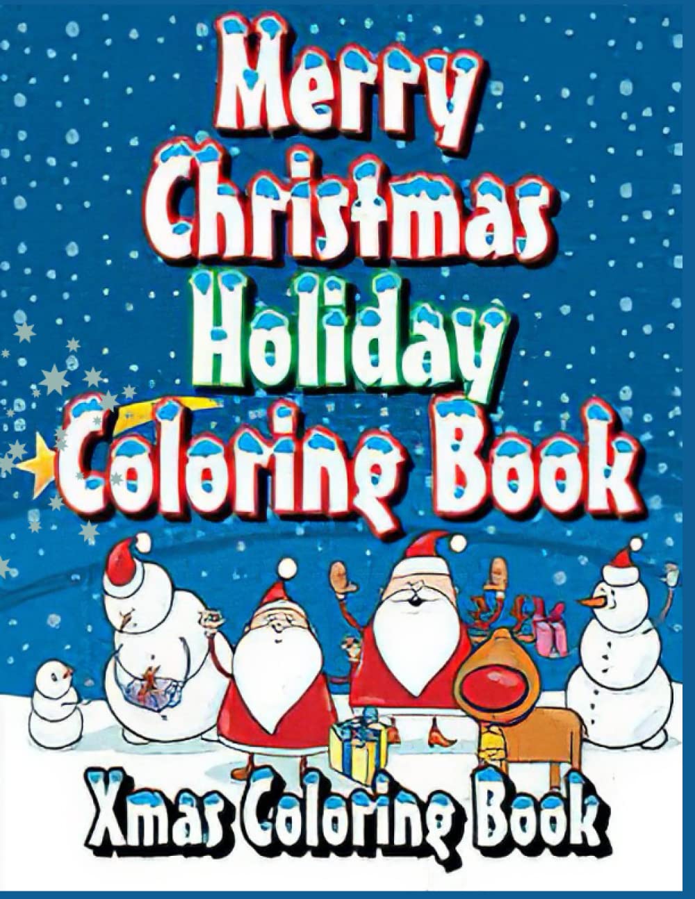 Christmas Holiday Coloring BookEasy Large Print Winter Christmas