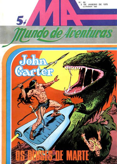 Mundo de Aventuras nº66 - John Carter - Os Deuses de Marte book cover