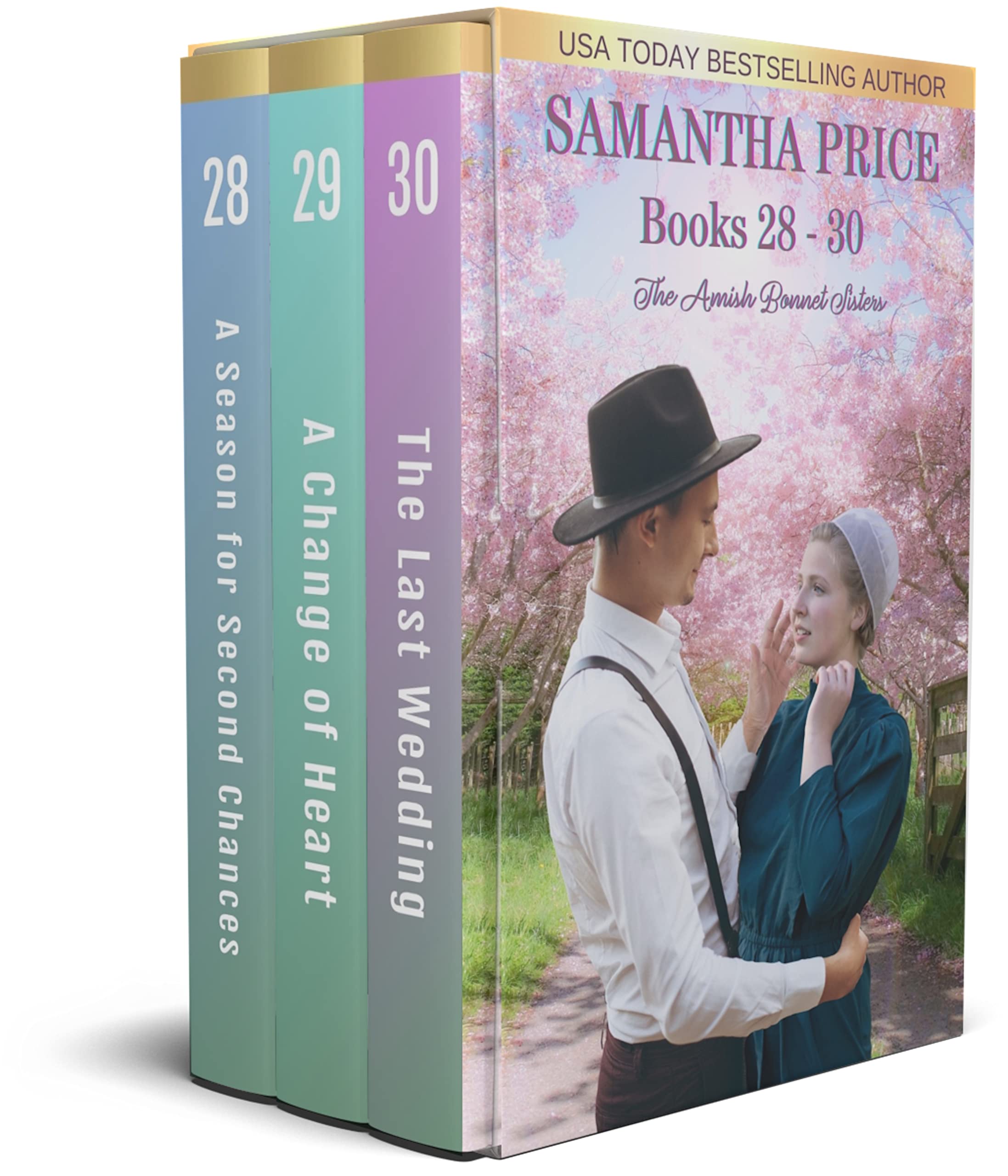 The Amish Bonnet Sisters Boxed Set: Books 28 -30 (A Season for Second Chances, A Change of Heart, The Last Wedding) : Amish Romance