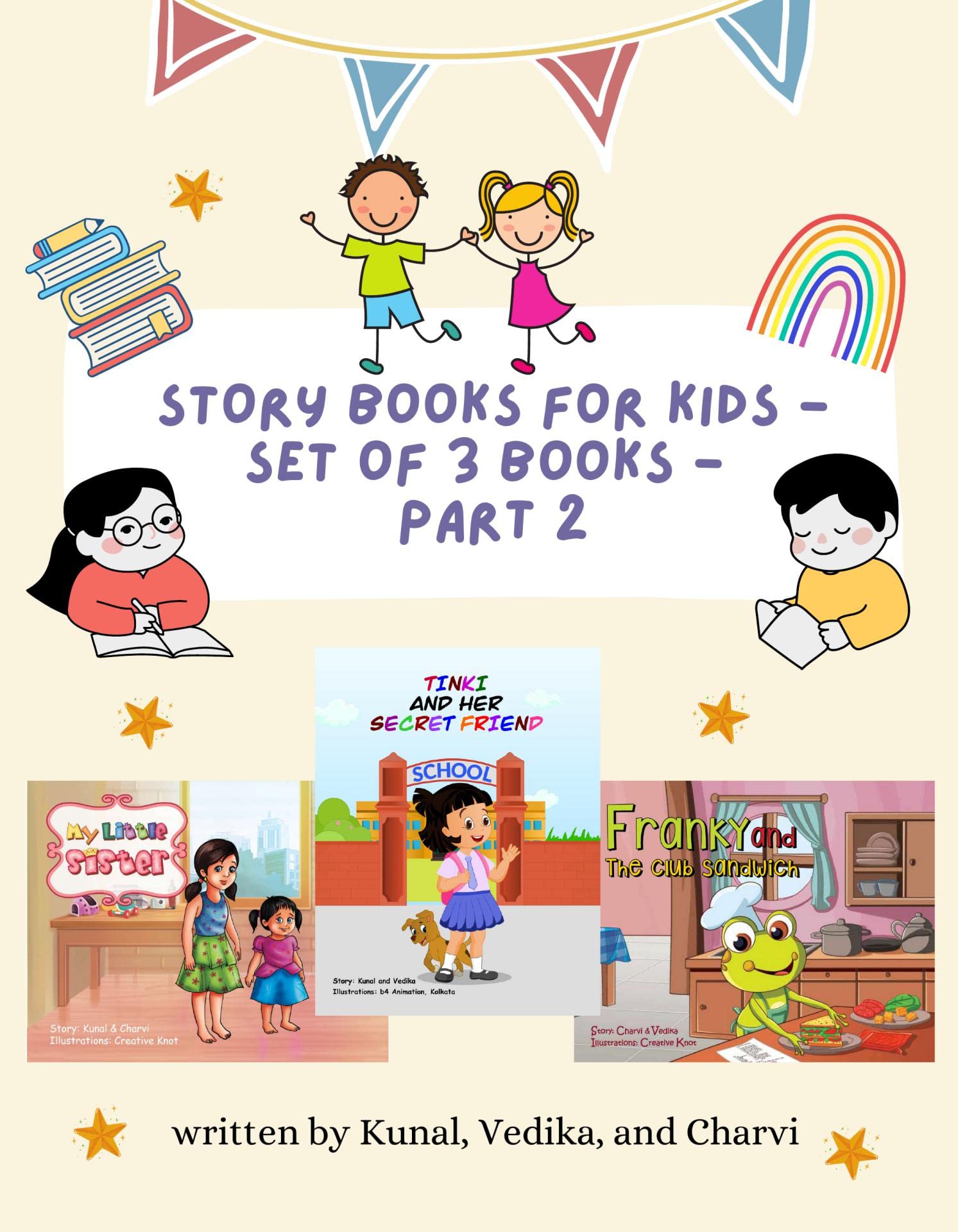 Story Books For Kids Set of 3 Books English Short Stories with