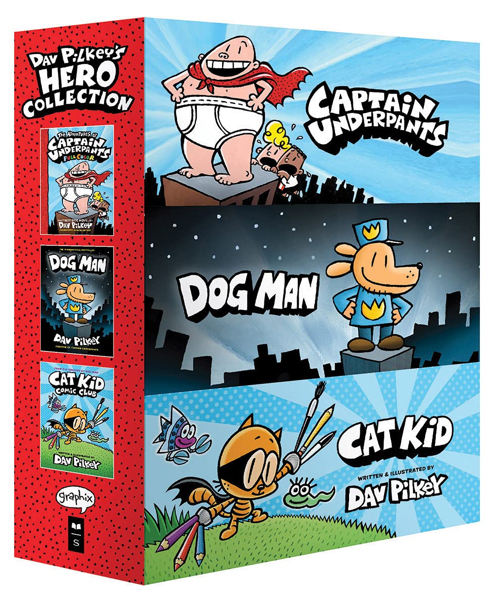 Dav Pilkey's Hero Collection: 3-Book Boxed Set