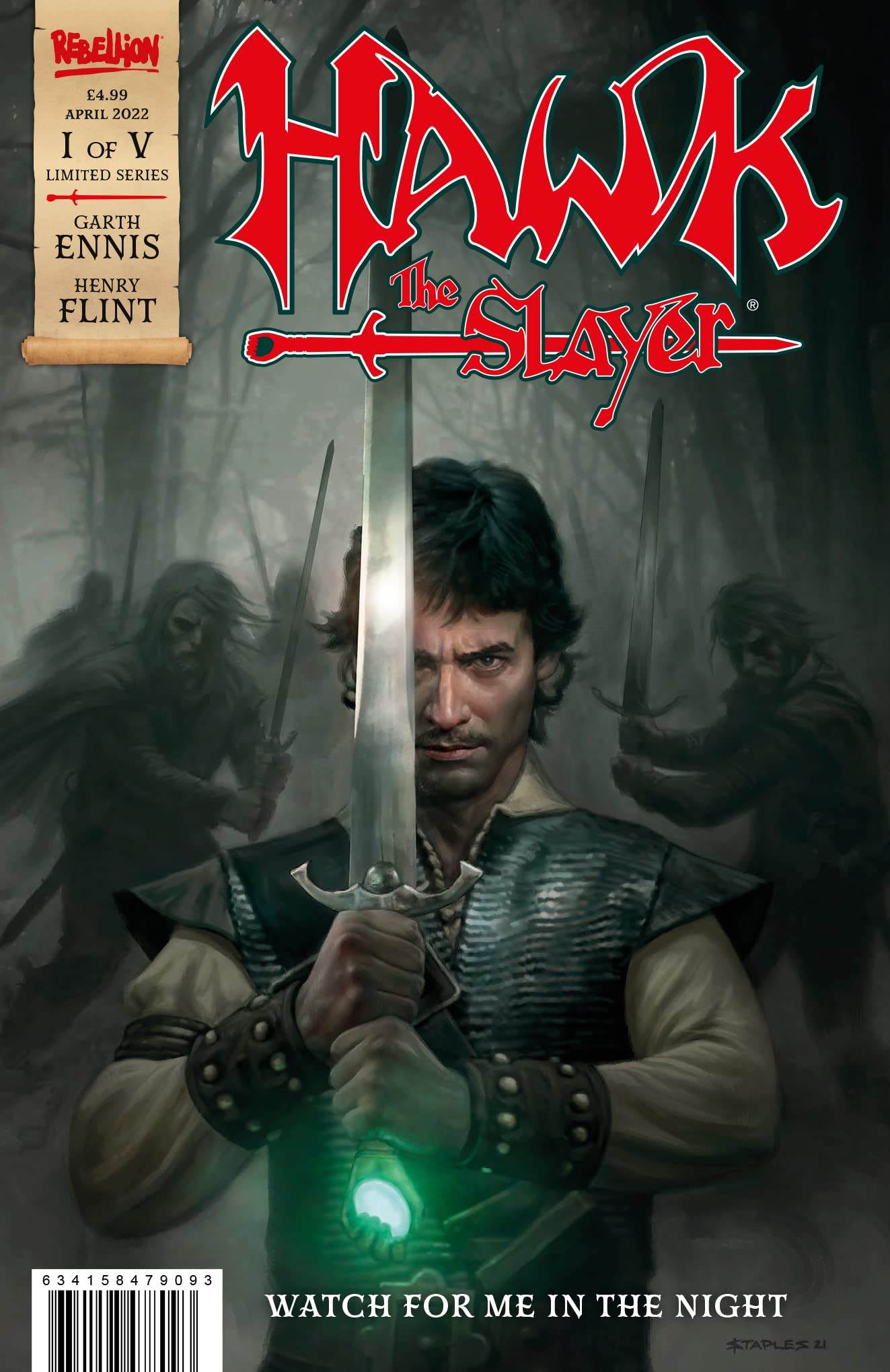 Hawk The Slayer: Watch for Me in the Night book cover 1