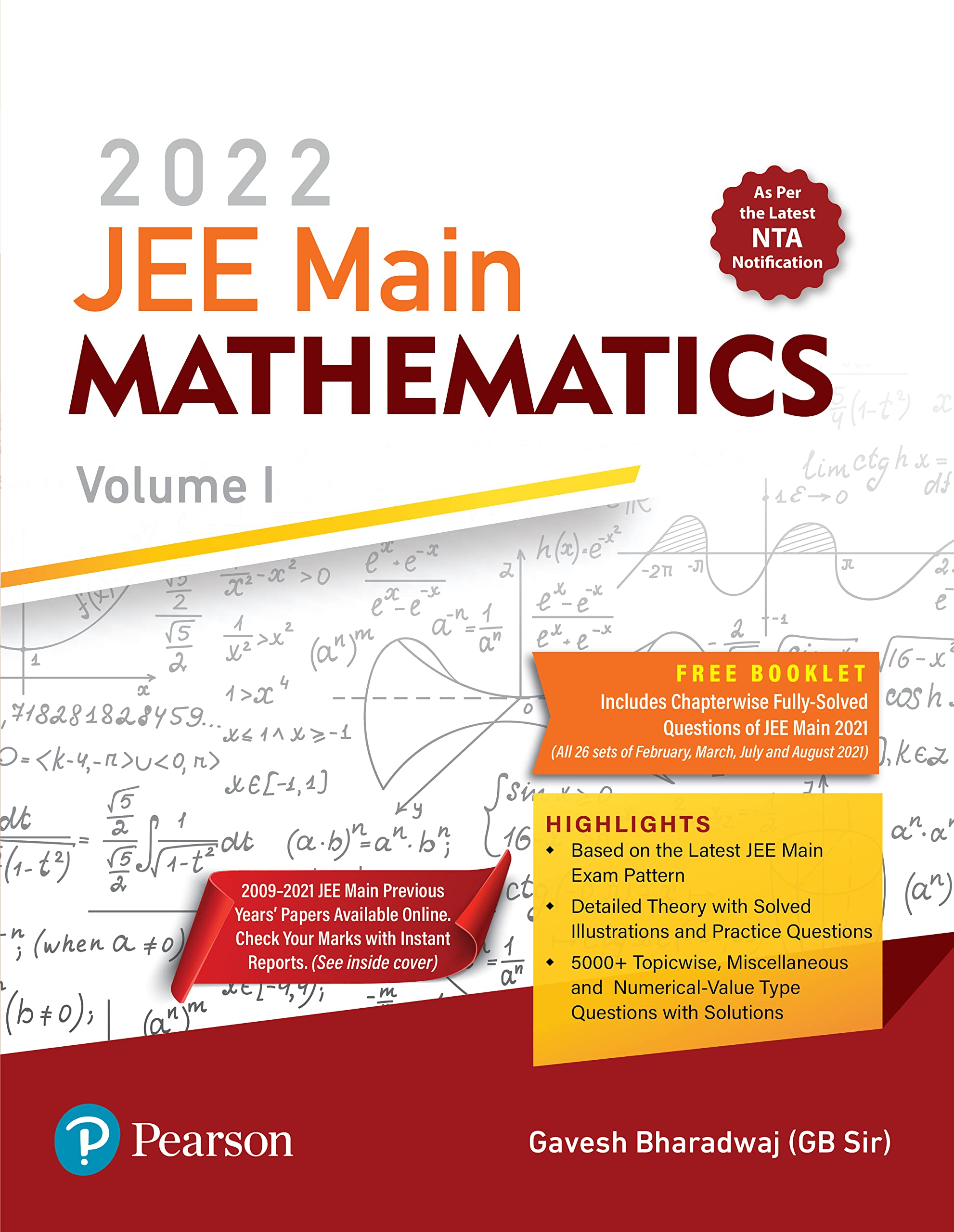 Complete Companion for JEE Main 2022 Mathematics Volume 2 Previous 20