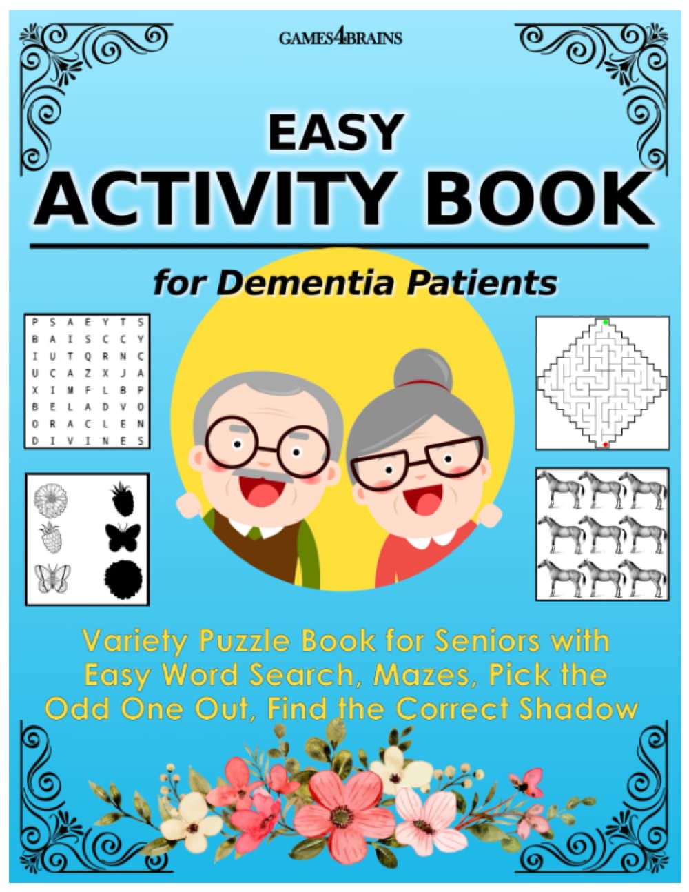 Easy Activity Book for Dementia Patients Variety Puzzle Book for