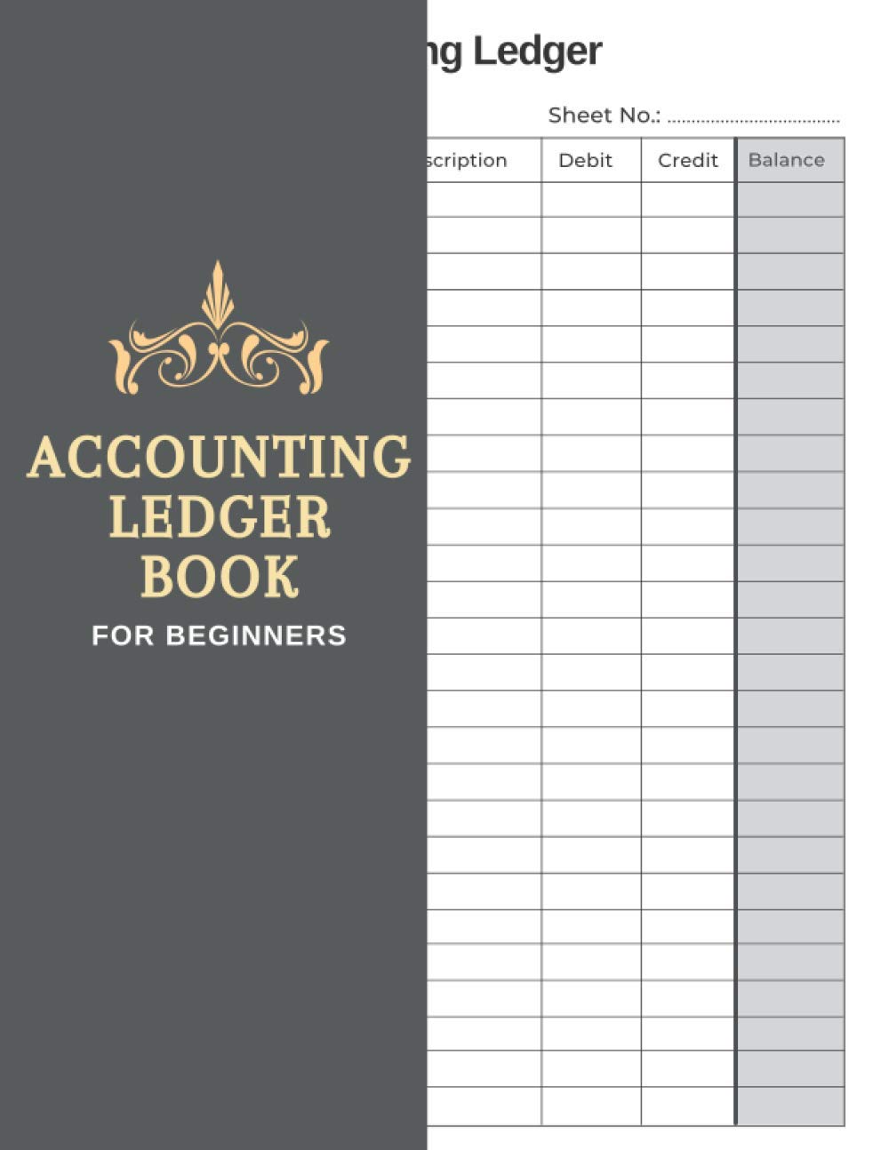Accounting Ledger Book for Beginners The Simple Accounting Ledger Book