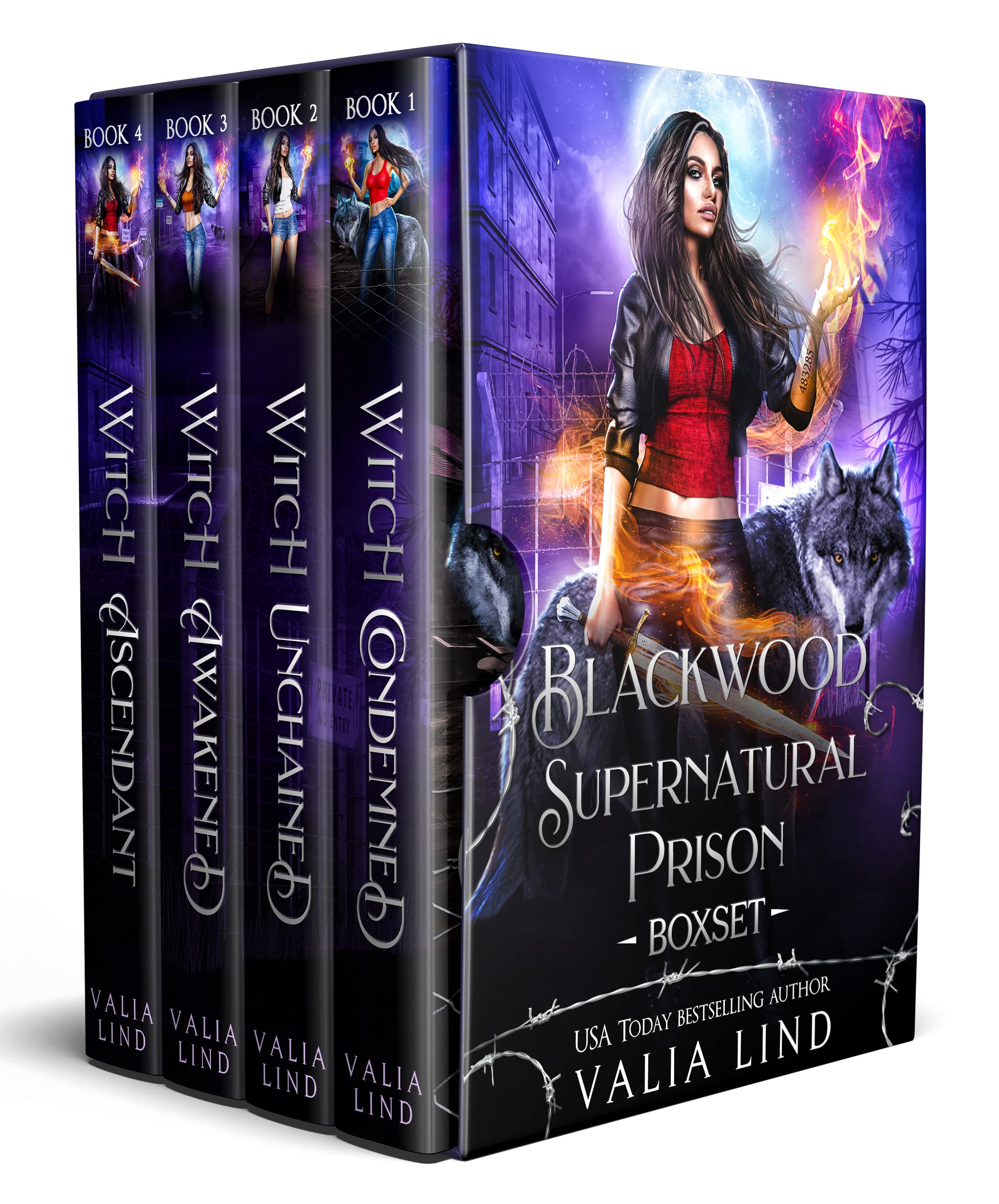 Blackwood Supernatural Prison Book 1-4 book cover