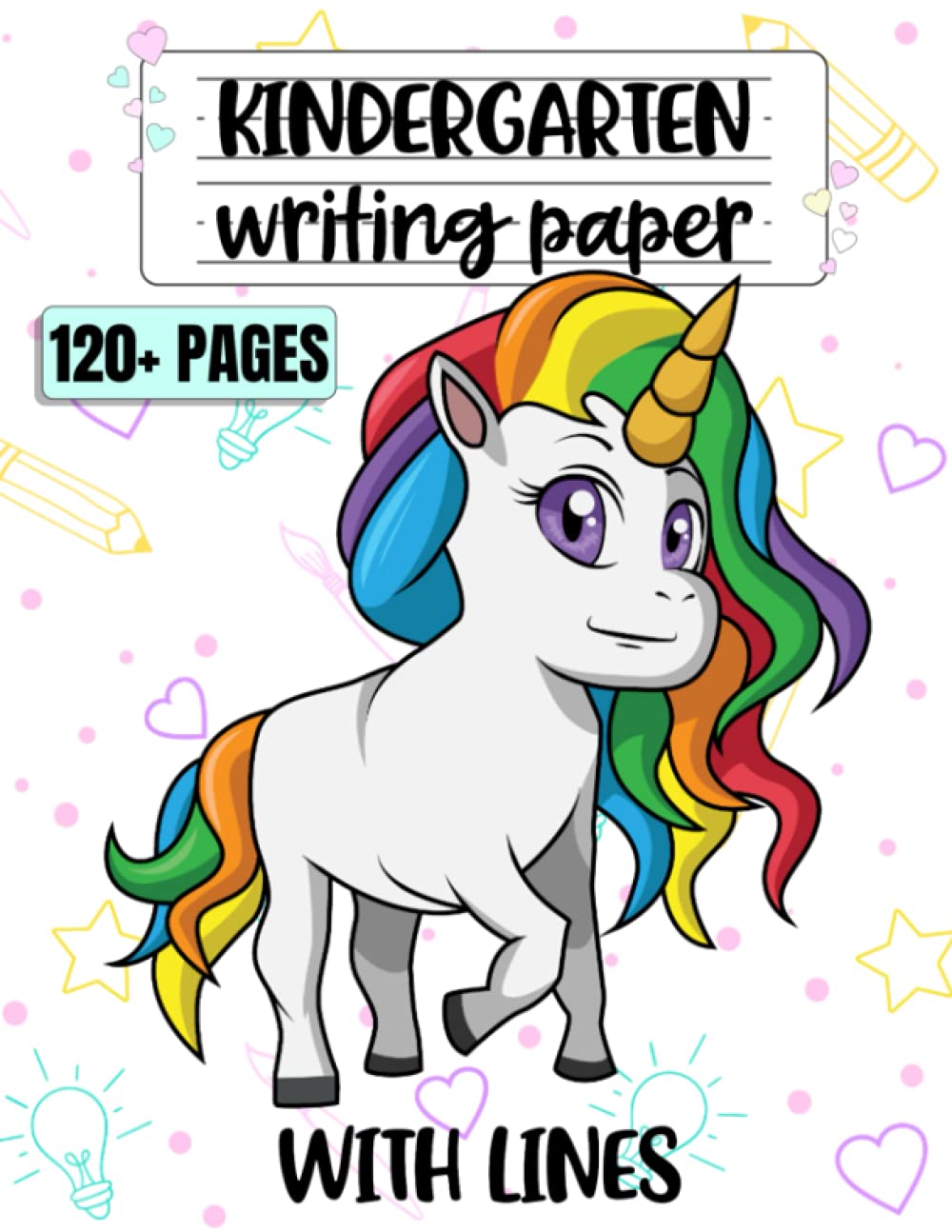 Kindergarten Writing Paper with Lines Unicorn Kindergarten Writing