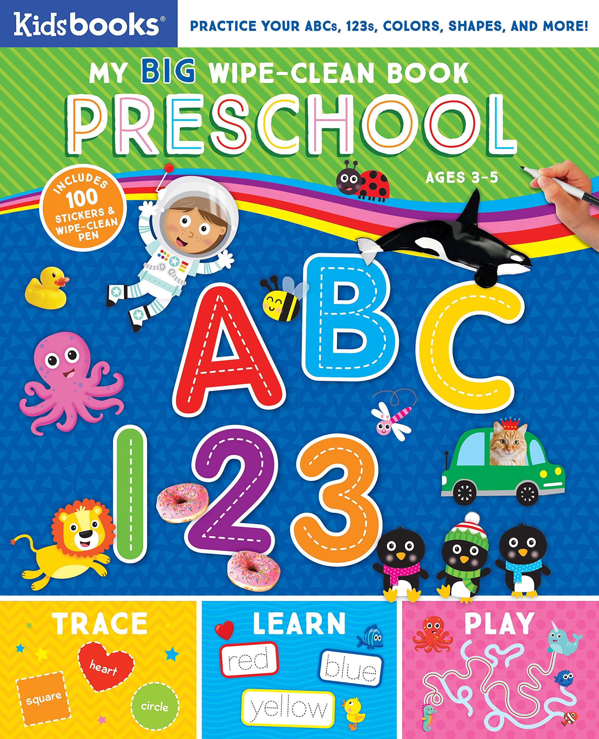 My Big WipeClean Book PreschoolPractice ABCs, 123s, Colors, Shapes
