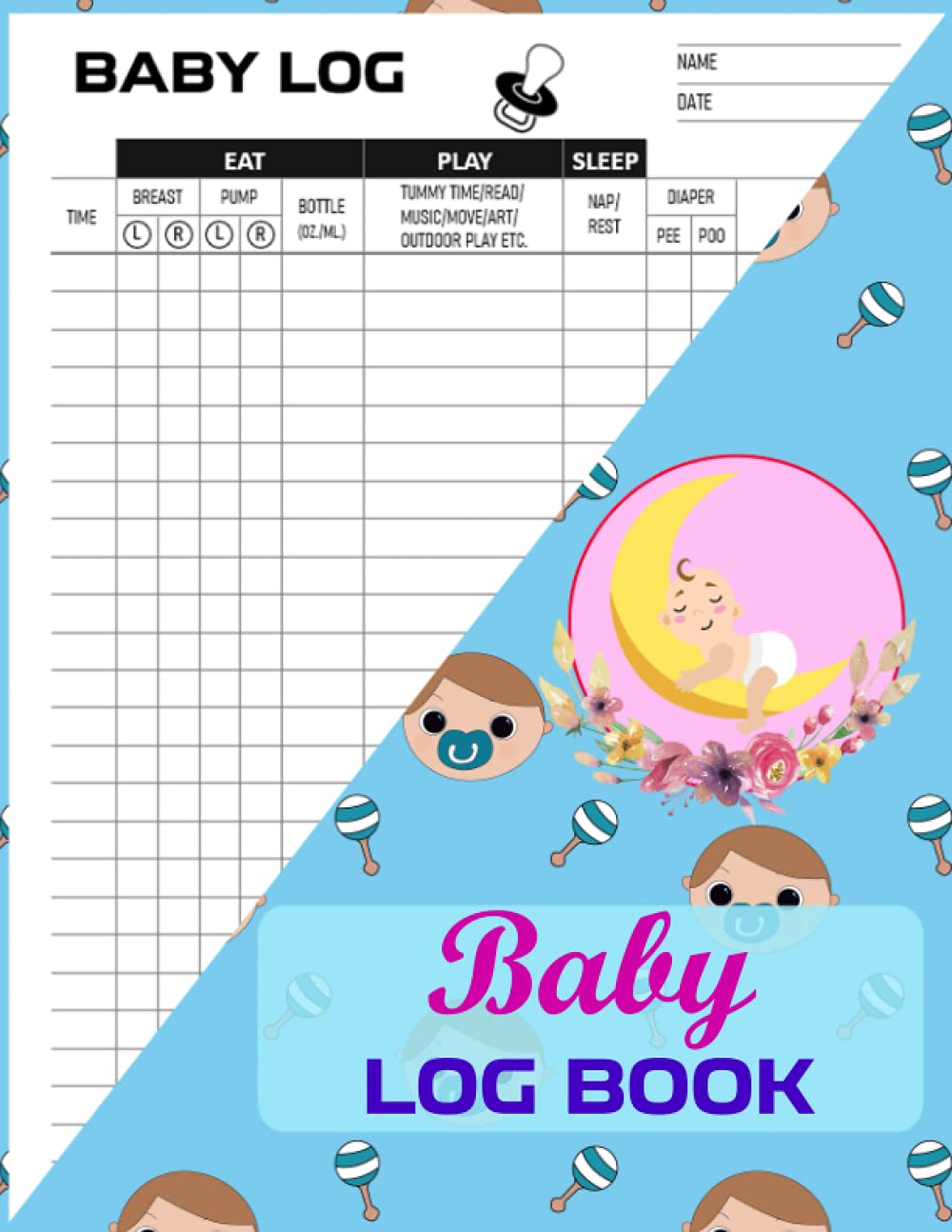 Baby Logbook Nanny Newborn Infant Toddler Baby Log Tracker Journal