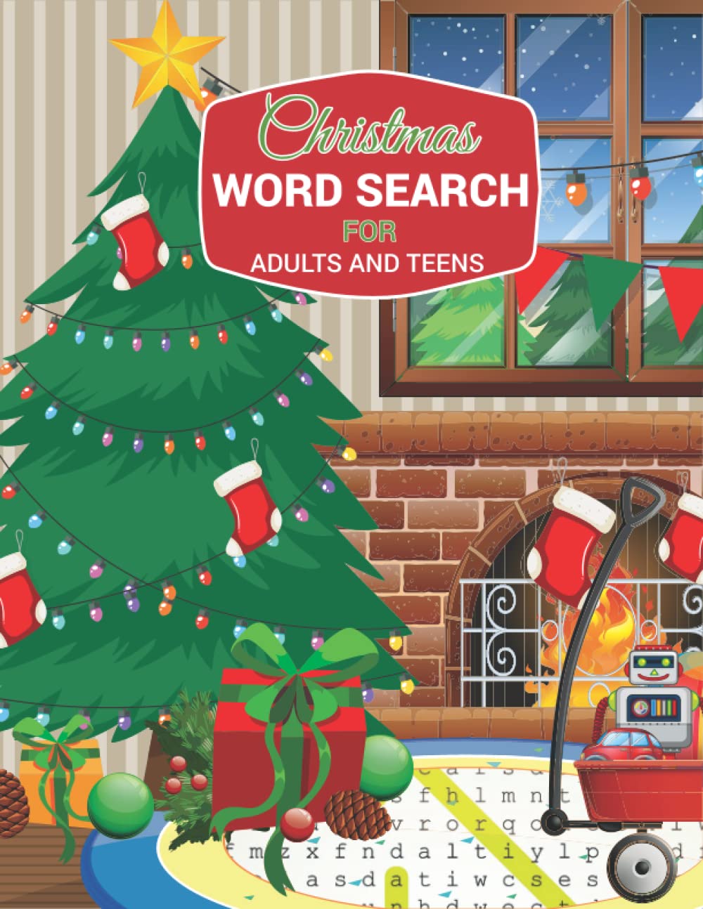 Christmas word search for adults and teens fun winter season christmas 