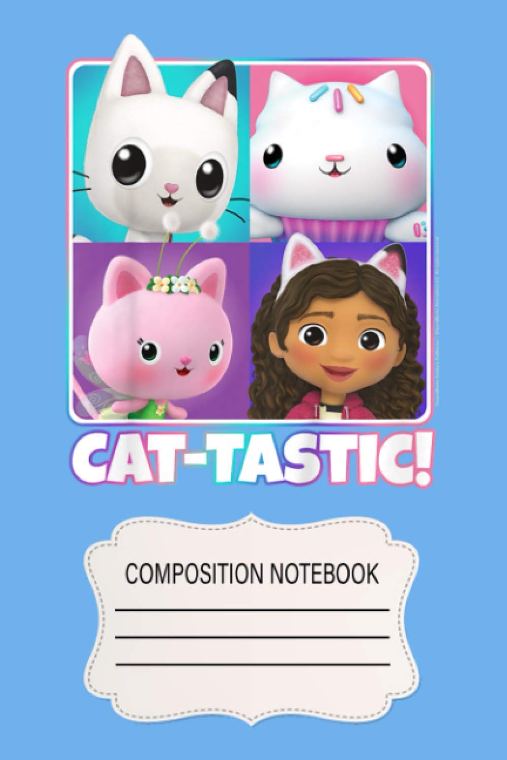 Kids Gabby's Dollhouse Cattastic Box Up LN Notebook 120 Wide Lined