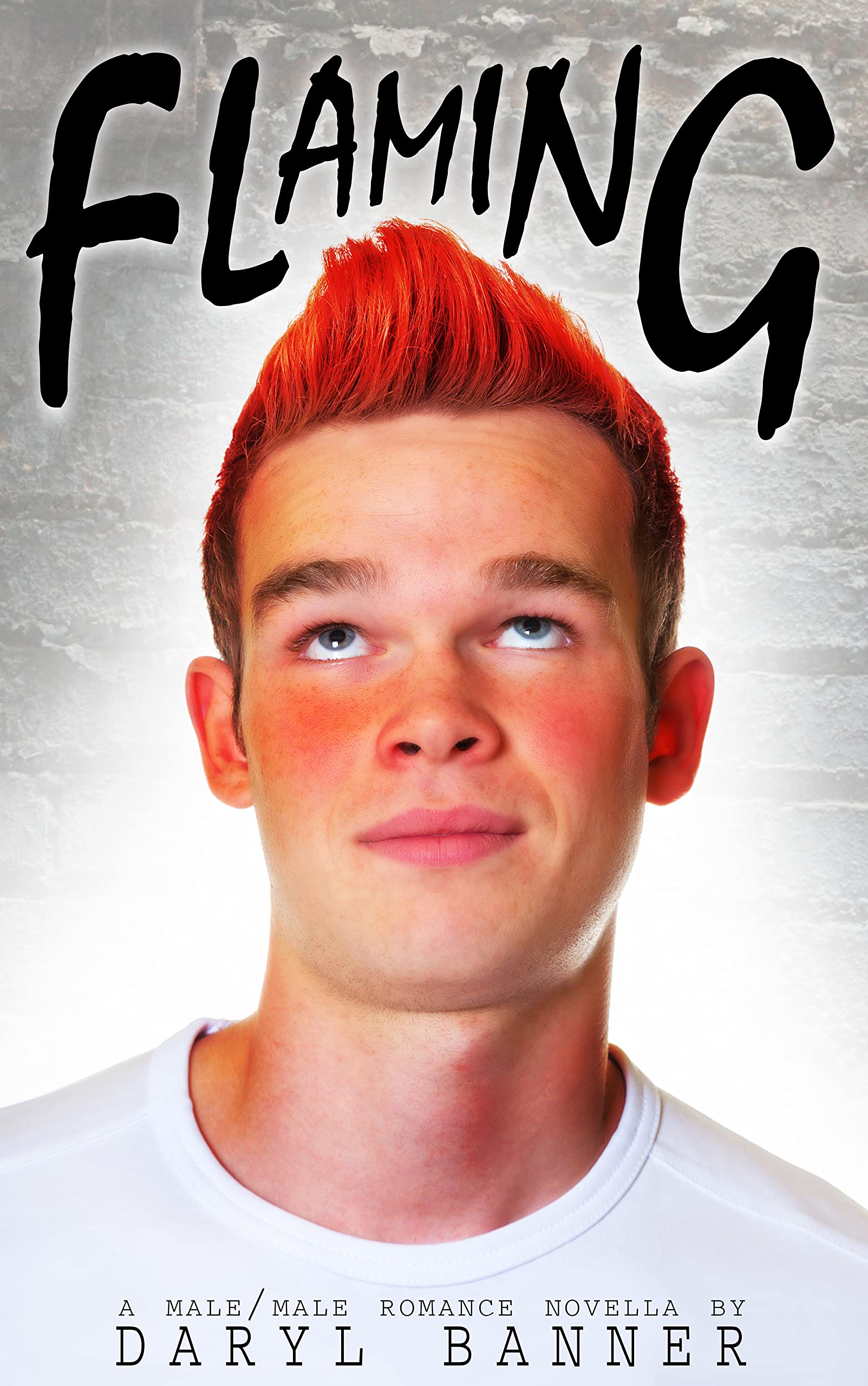 Flaming book cover