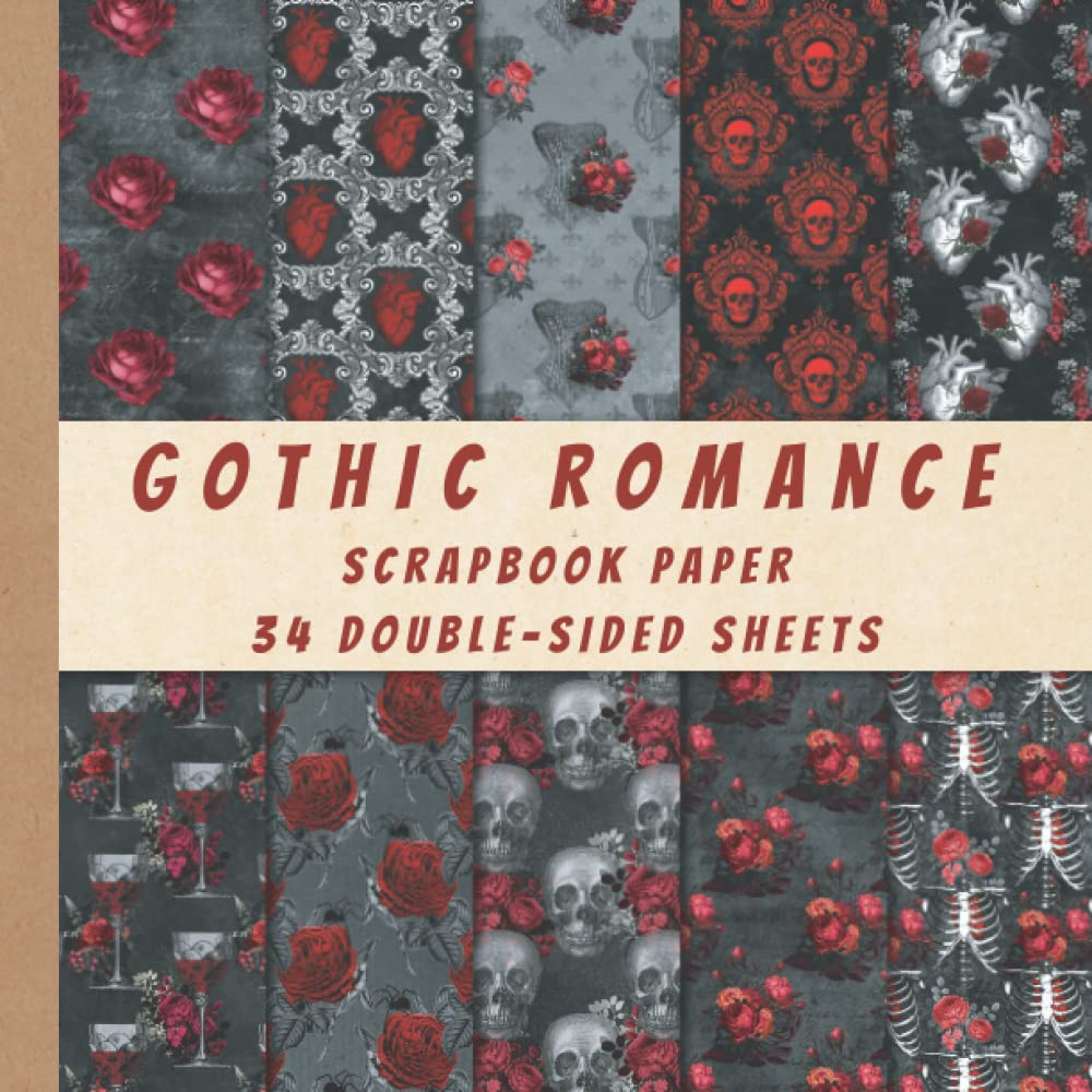 Gothic Romance Scrapbook Paper 34 Double Sided Sheets for Scrapbooking