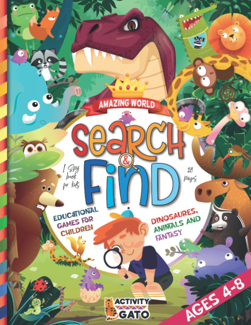 Search and Find book for children ages 48 I Spy Animals and