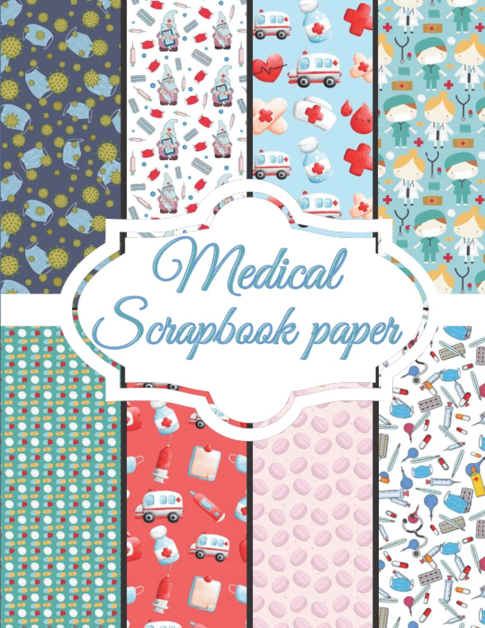 Medical Scrapbook Paper Scrapbooking Paper size 8.5 "x 11" Decorative