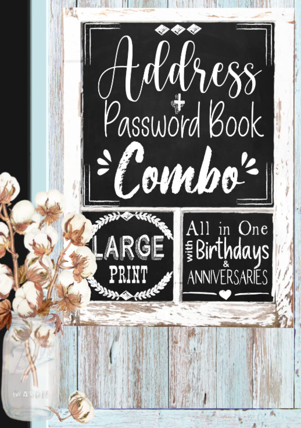 Address and Password Book Combo All In One Password, Phone and Address