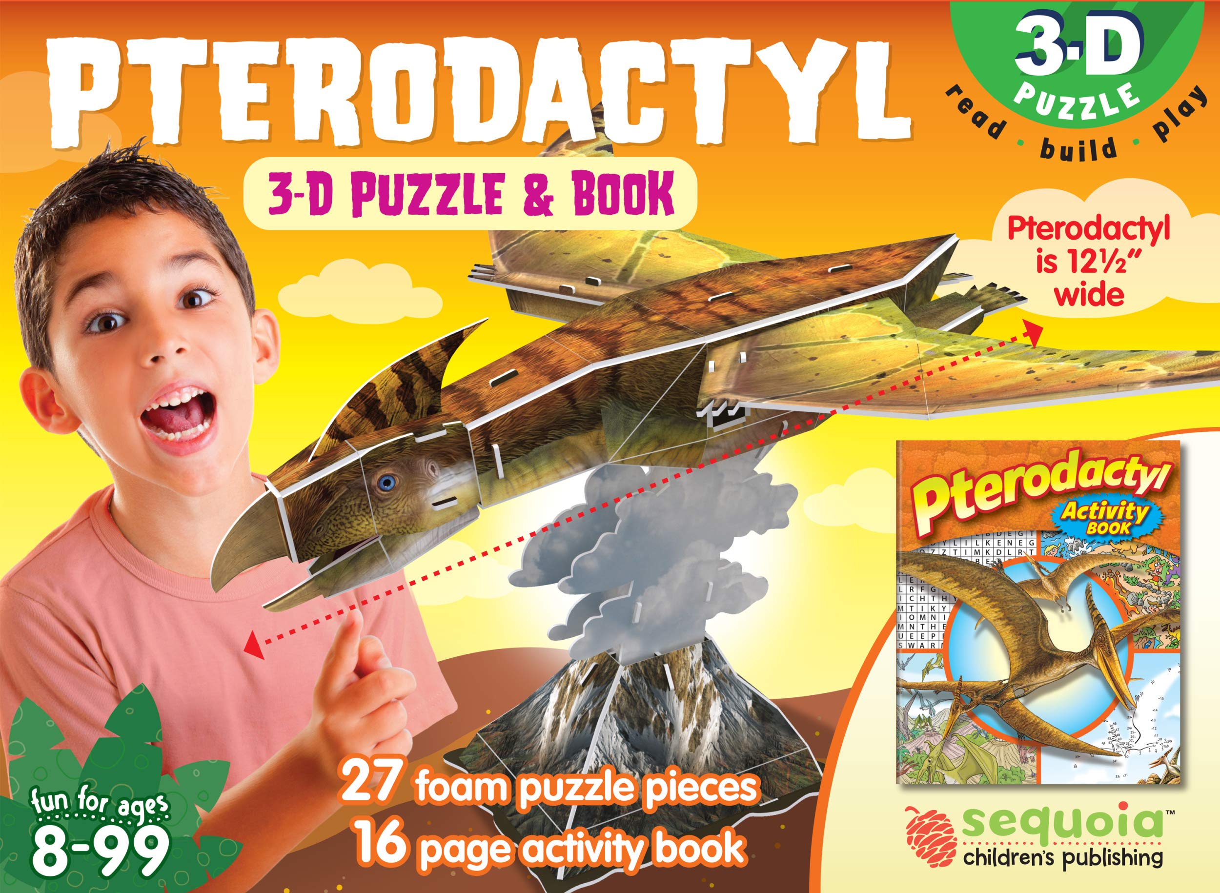 Pterodactyl 3D Puzzle and Activity Book by Edited by Sequoia Children