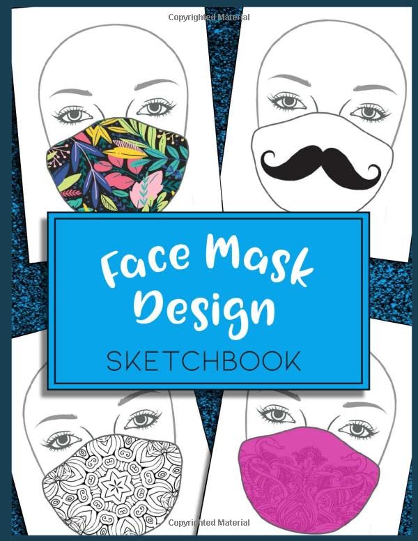 Face Mask Design Sketchbook Includes Face Cover Mask Sewing Pattern
