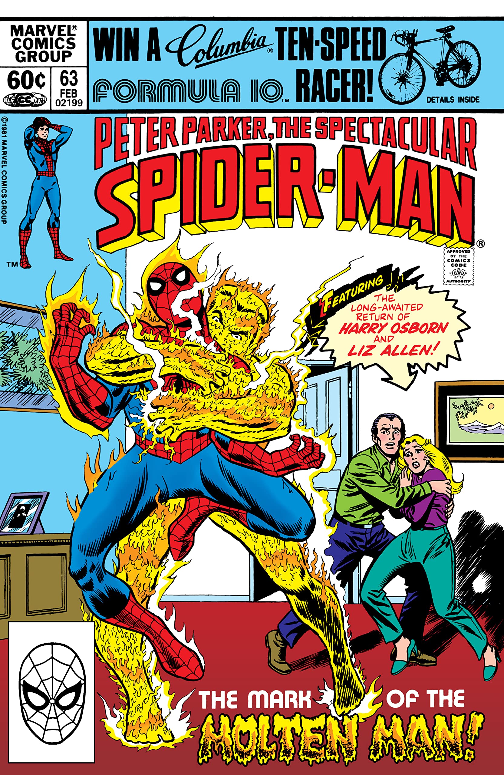 Peter Parker, The Spectacular Spider-Man (1976-1998) #63 book cover