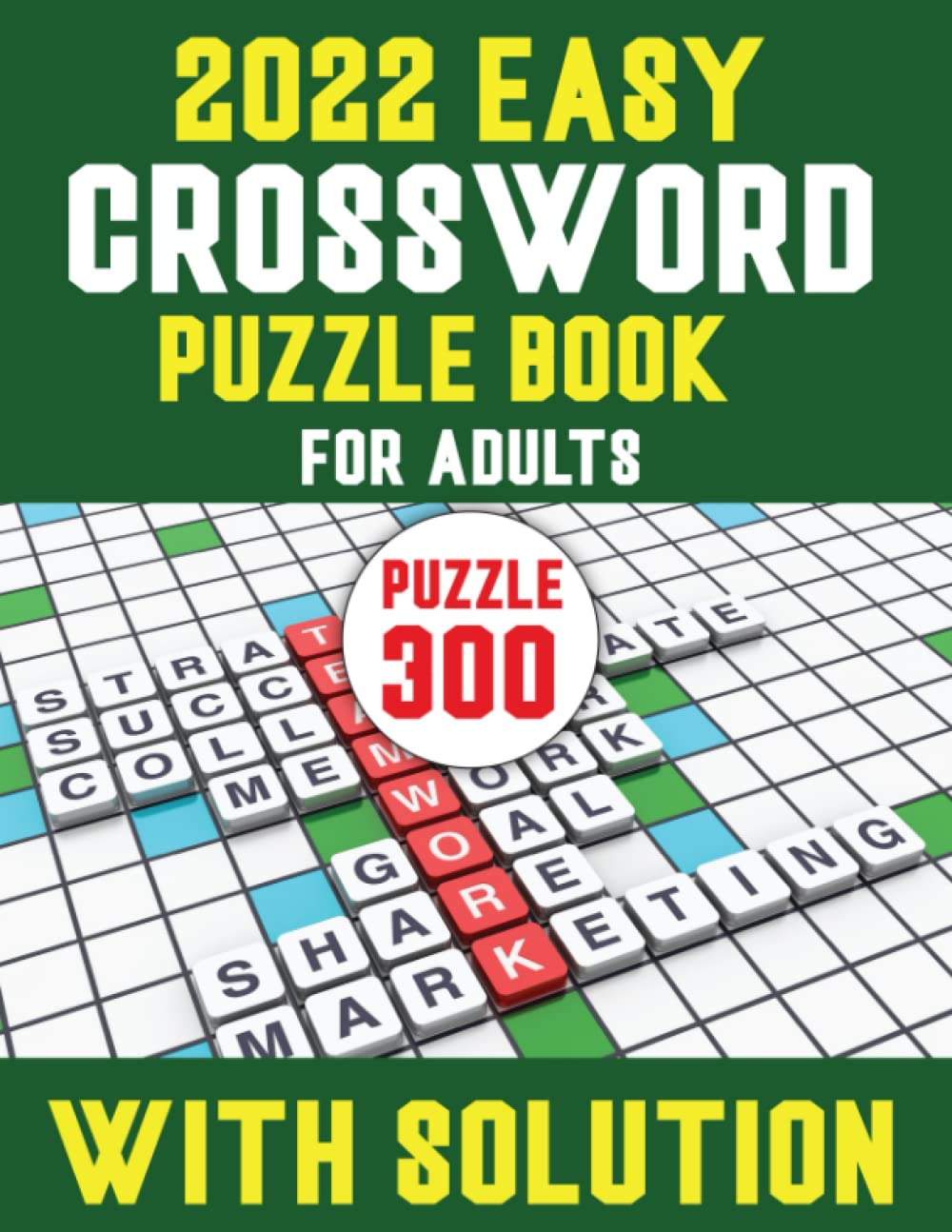2022 Easy Crossword Puzzle Book For Adults Large Print Crossword Puzzles book For Seniors by