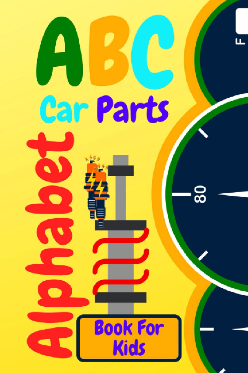 ABC Car Parts Alphabet Book For Kids Fun auto garage for baby children