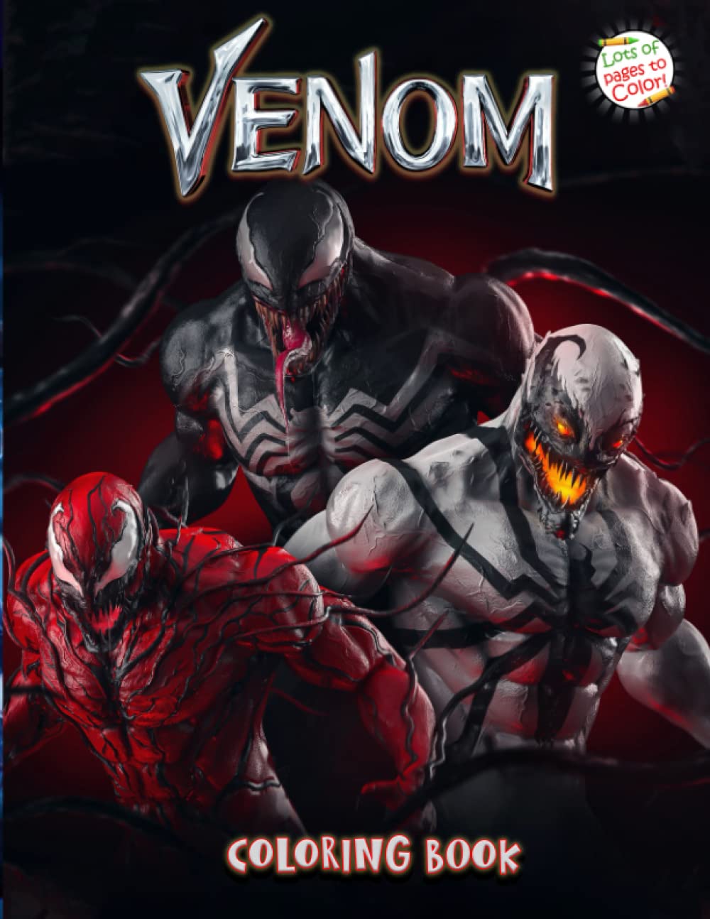 Venom Coloring Book: Venom Let There Be Carnage Coloring Book With 50 ...