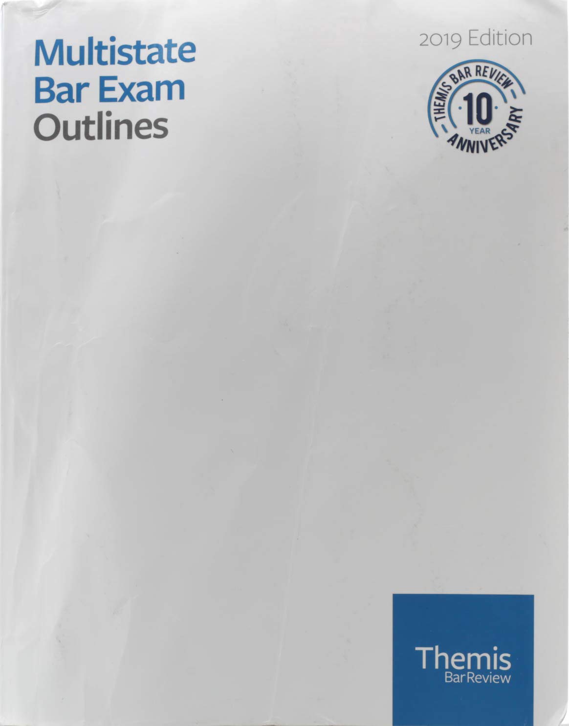 Multistate Bar Exam MBE Outlines 2019 Edition Themis Bar Review by