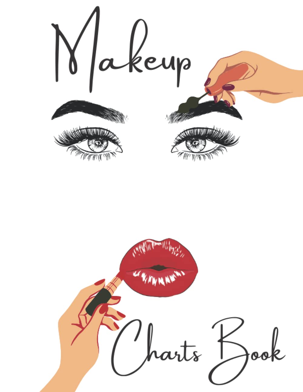 Makeup Charts Book Face Chart Blanks for Makeup Artists and Makeup