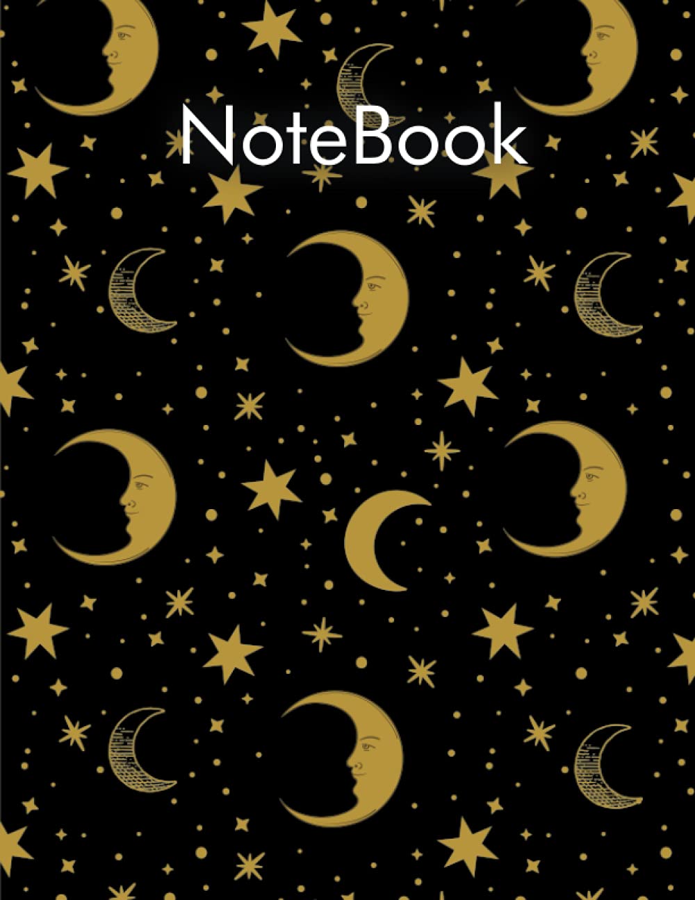Notebook Moon and Stars print Composition Notebook College Ruled