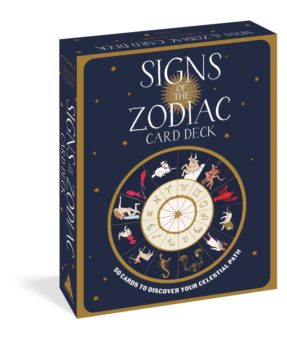 Signs of the Zodiac Card Deck 50 Cards to Discover Your Celestial Path