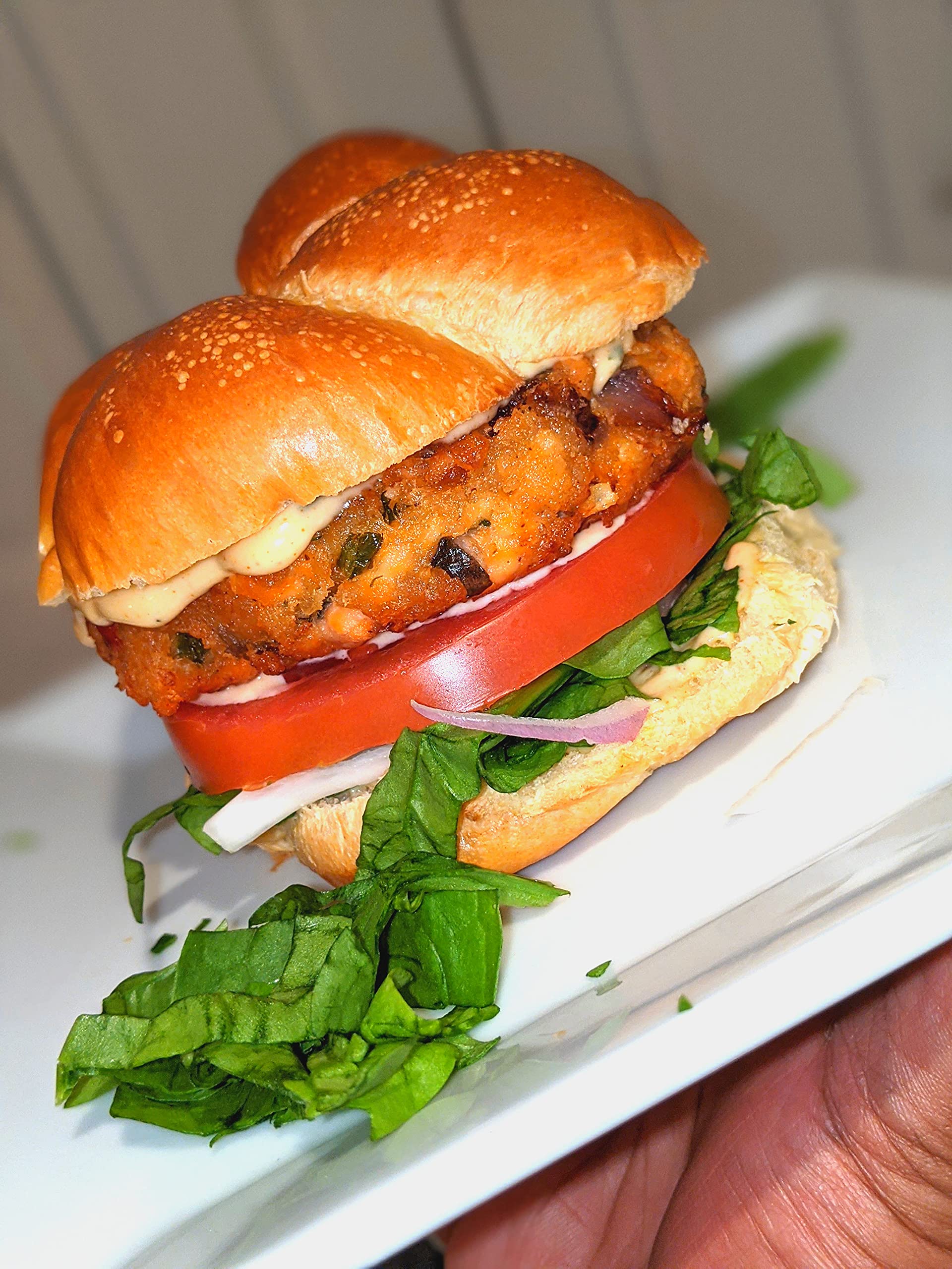 Incredible Salmon Burger One recipe. Perfect for multiple occasions by