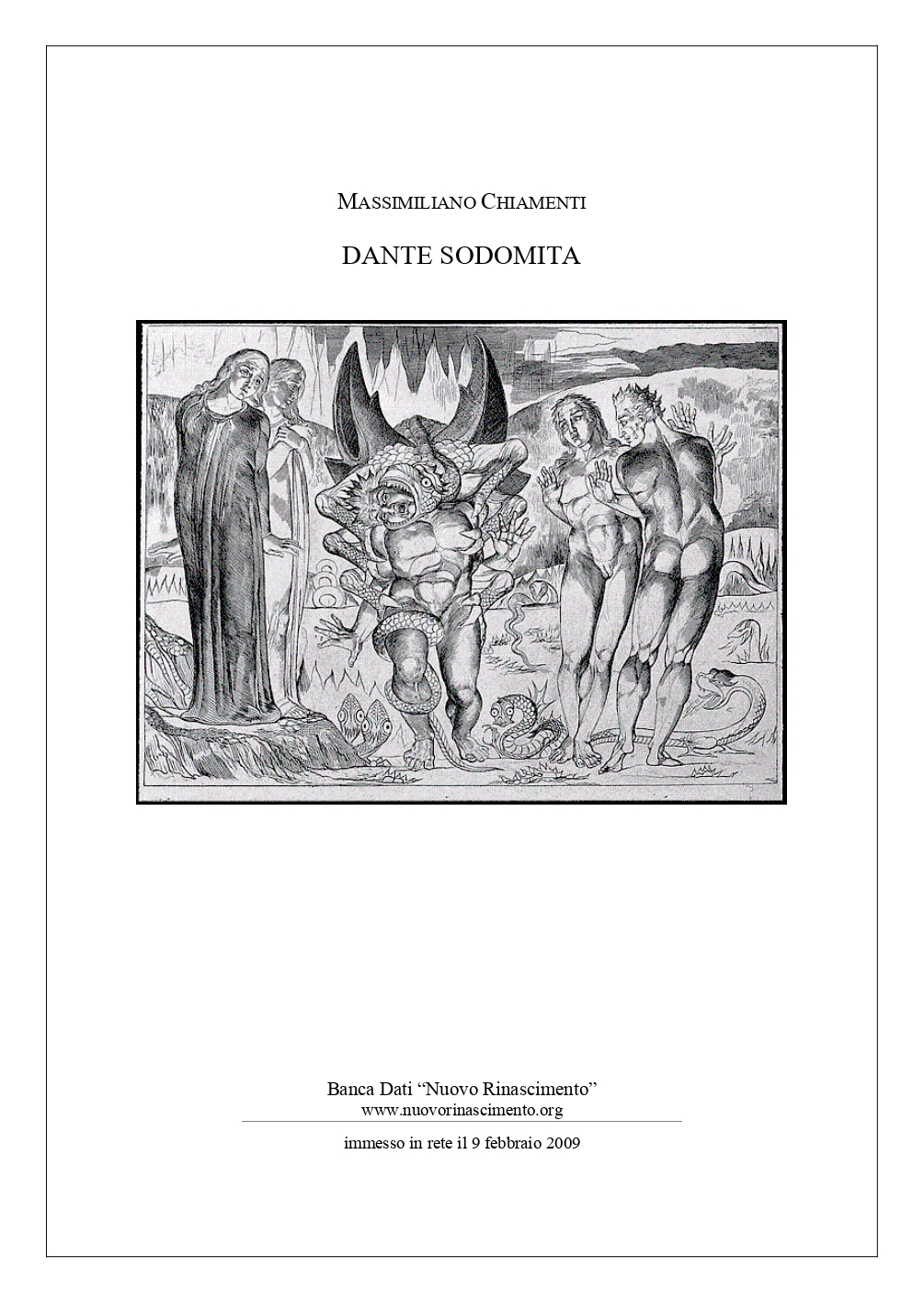 Dante sodomita by Massimiliano Chiamenti | Goodreads