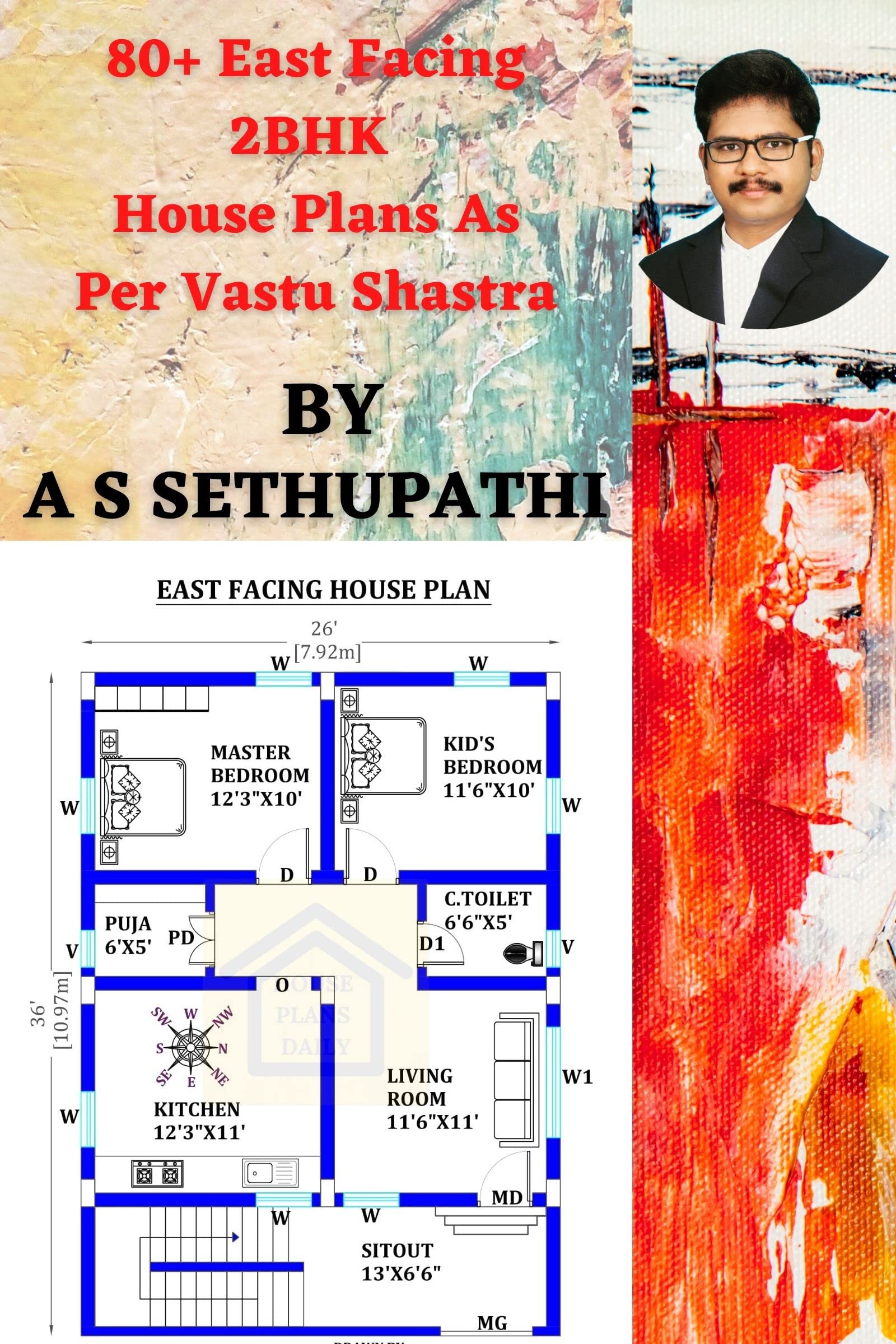 80+ East Facing 2BHK House Plans As Per Vastu Shastra by AS SETHU PATHI ...