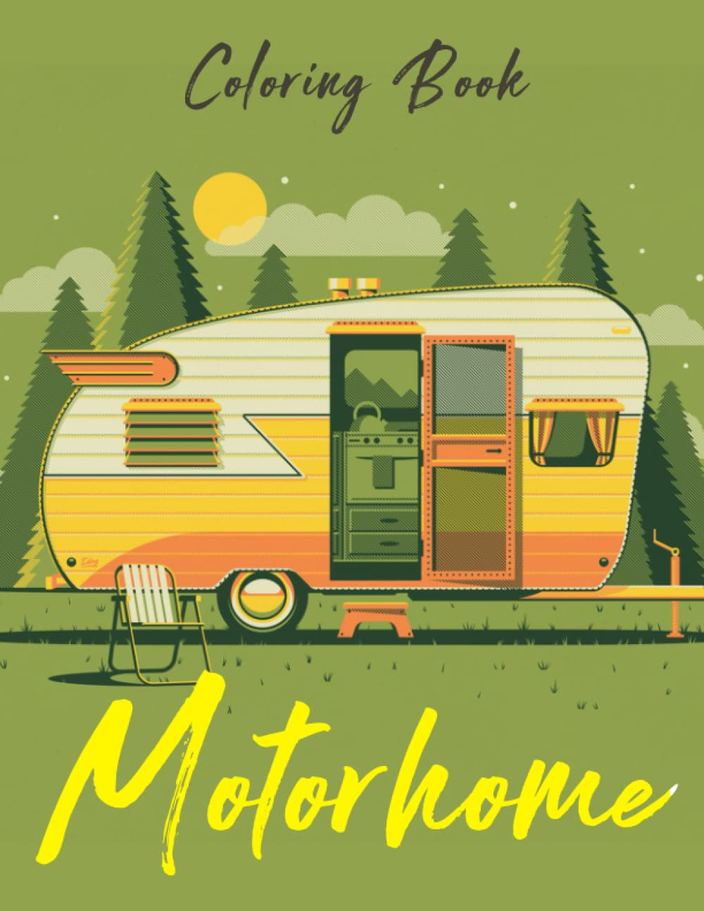 Motorhome Coloring Book A Stress Relief Collection Of Painting Pages