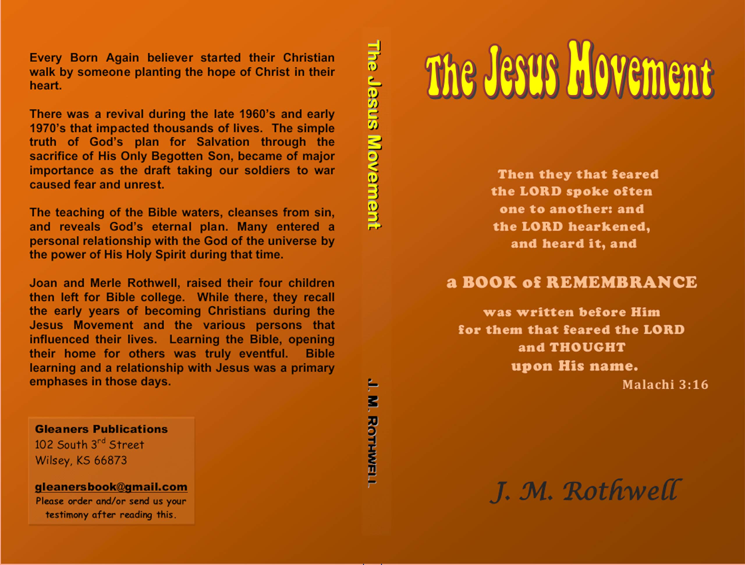 The Jesus Movement: A Book of Remembrance by J. M. Rothwell | Goodreads