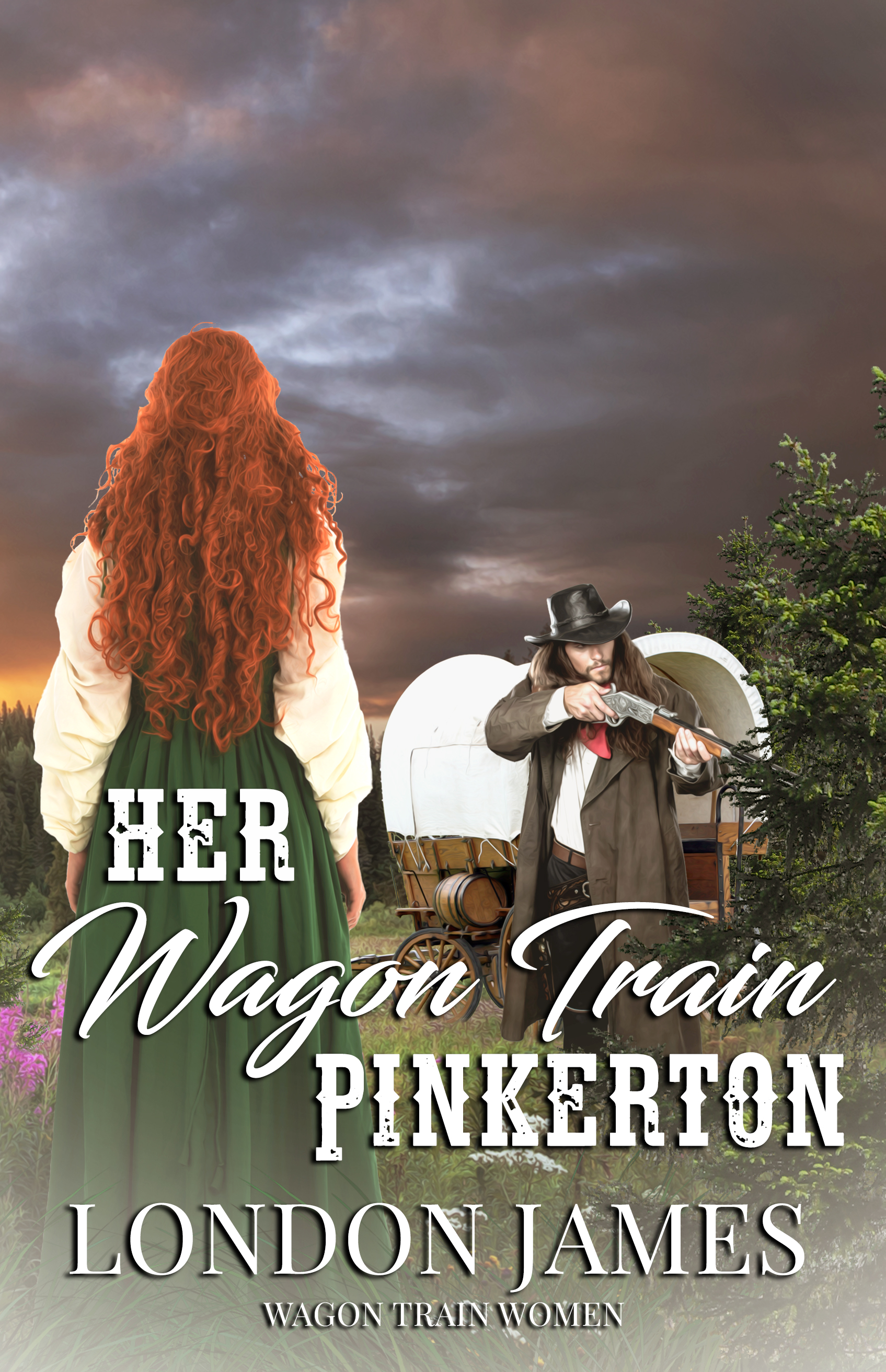 Her Wagon Train Pinkerton book cover