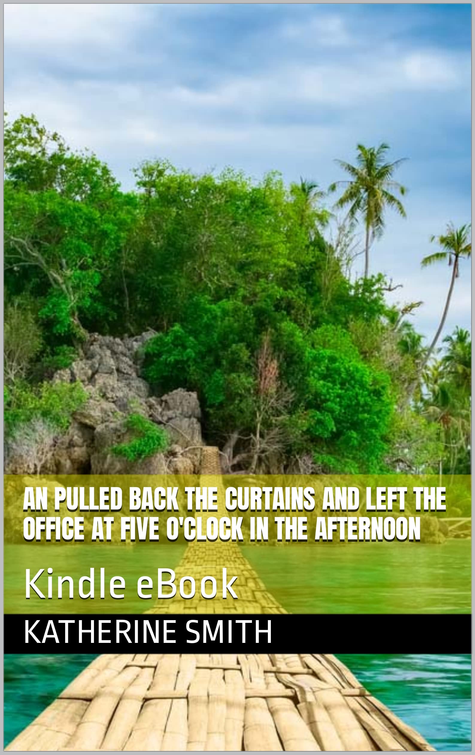 An pulled back the curtains and left the office at five o'clock in the