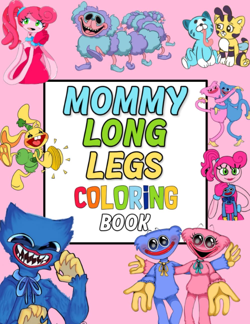 Mommy Long Legs Coloring Book: 60+ Poppy Playtime Illustrations for ...