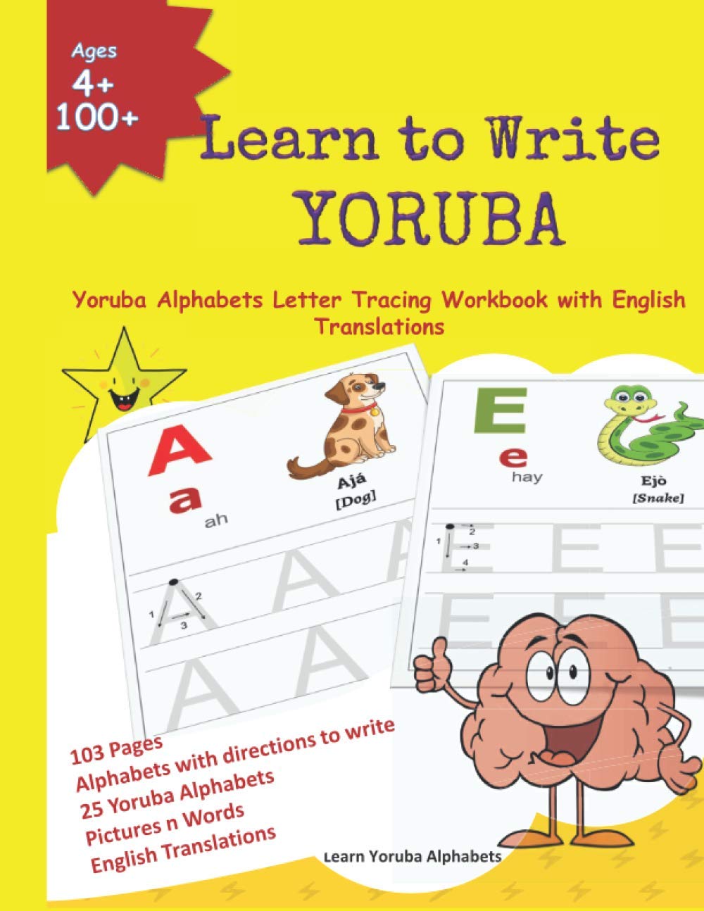 Learn to Write YORUBA Yoruba Alphabets Letter Tracing Workbook with