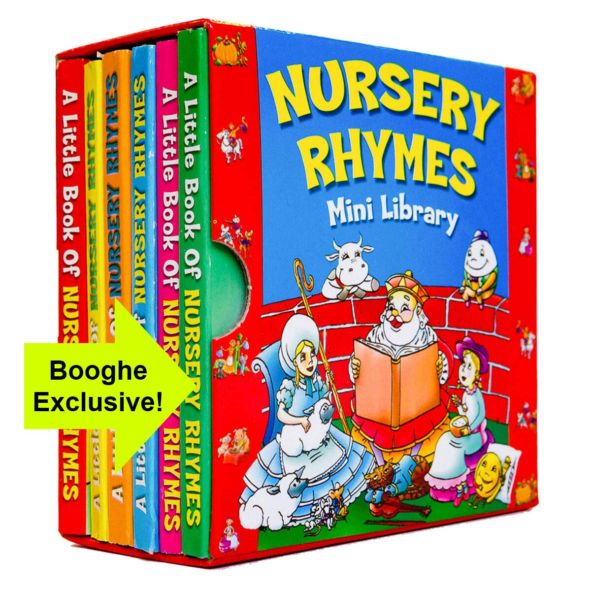 Nursery Rhymes Mini Library pack of 6 mini Board Books by Party Bags 2