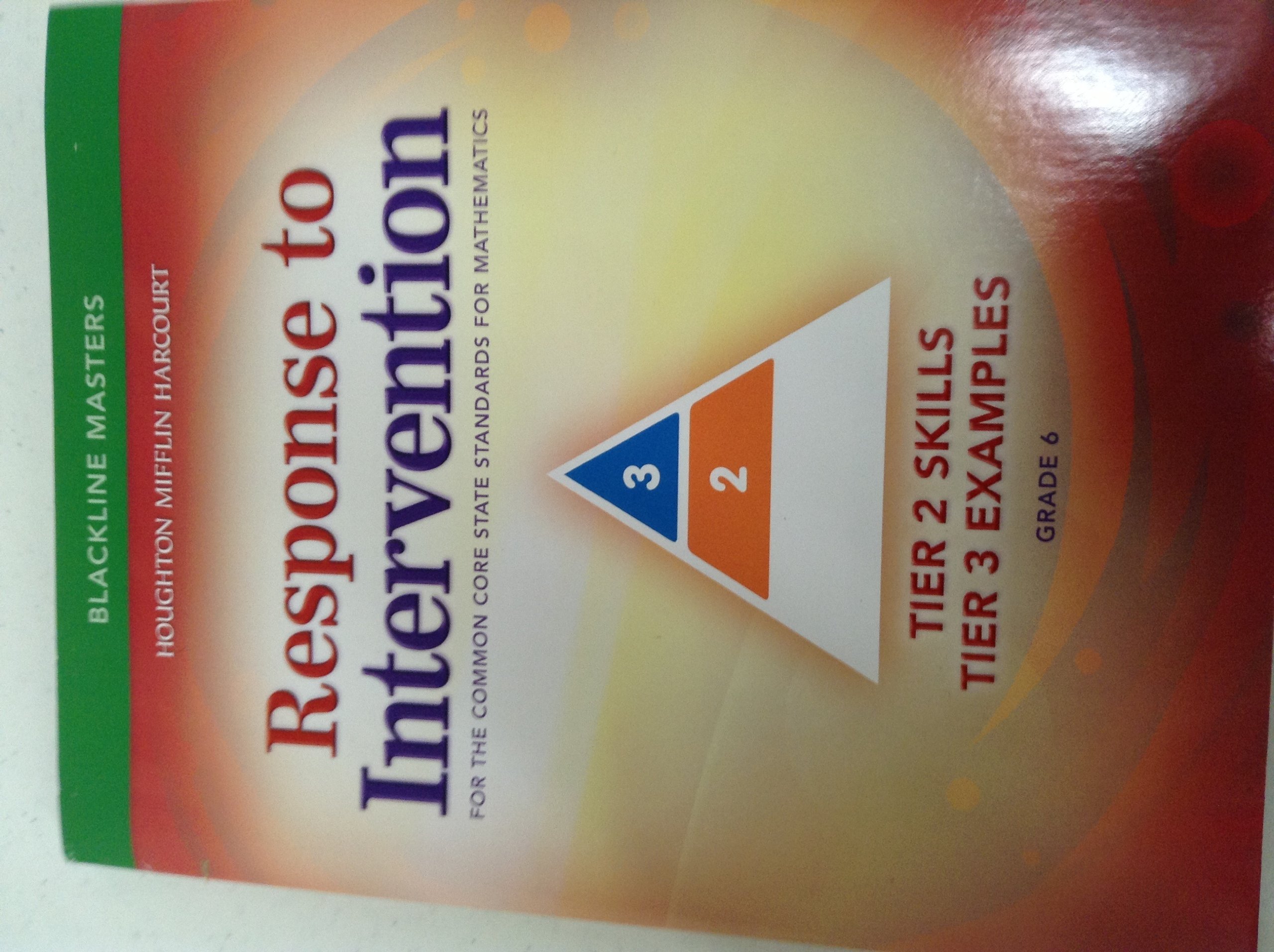 Math Expressions Response to Intervention Tier 23 Blackline Master