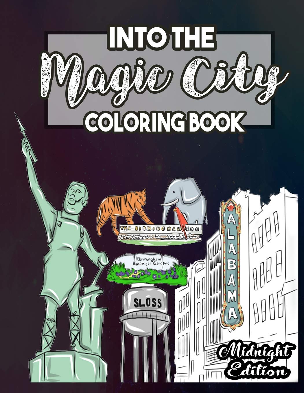 Into the Magic City Coloring Book Midnight Edition: A Magical City ...