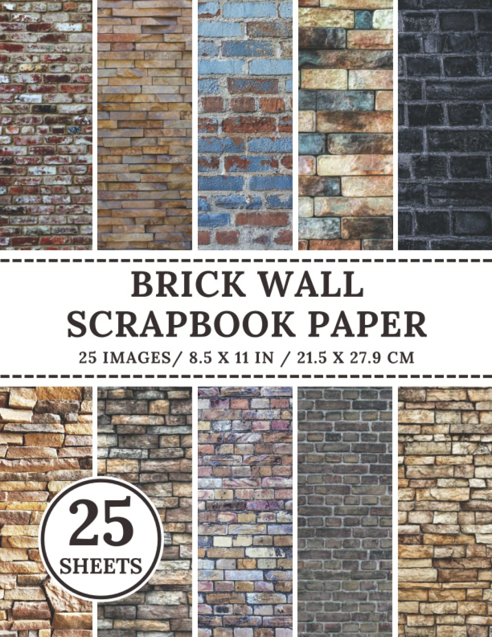Scrapbook Paper Brick Wall 25 DoubleSided Designs Scrapbooking