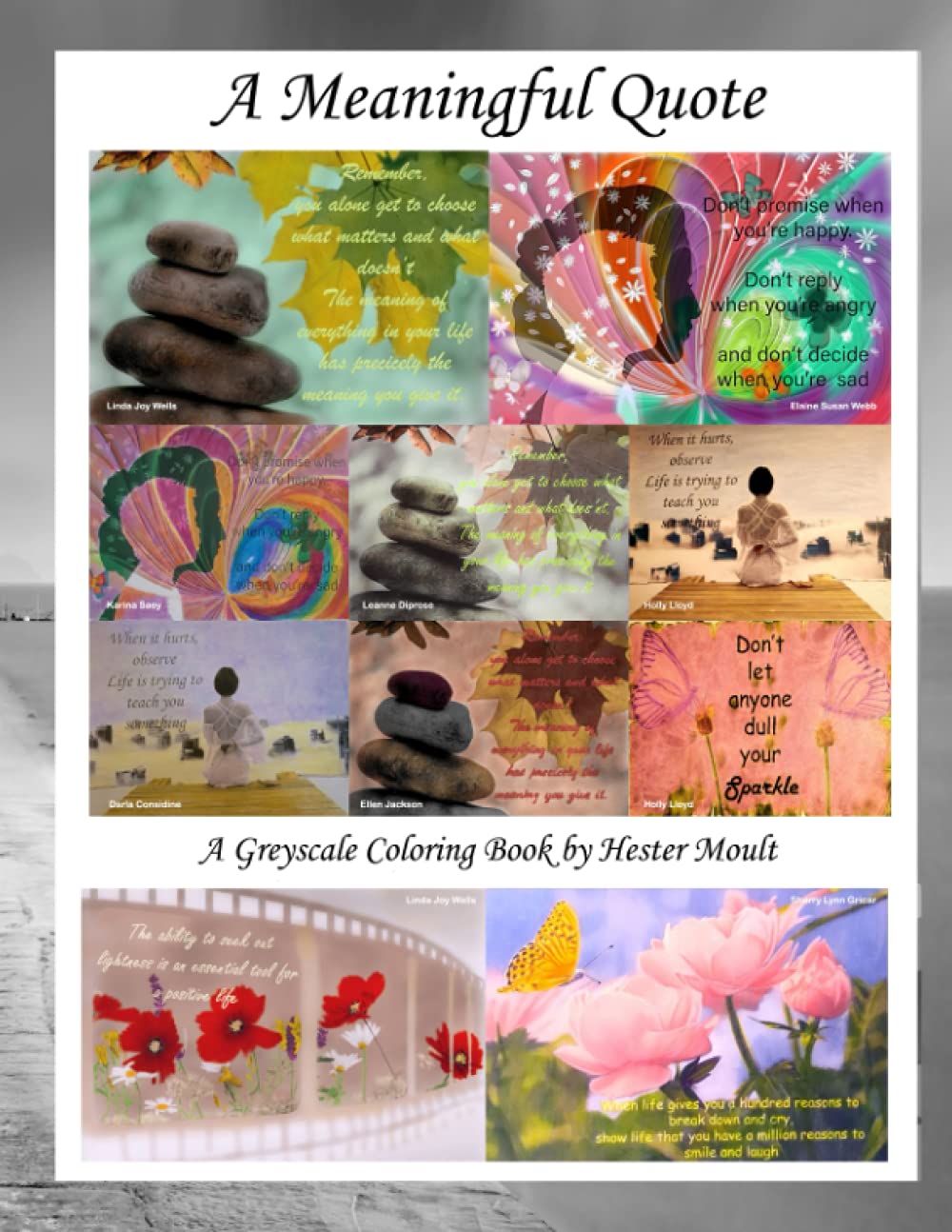 A Meaningful Quote A Greyscale Coloring Book by Hester Moult Goodreads
